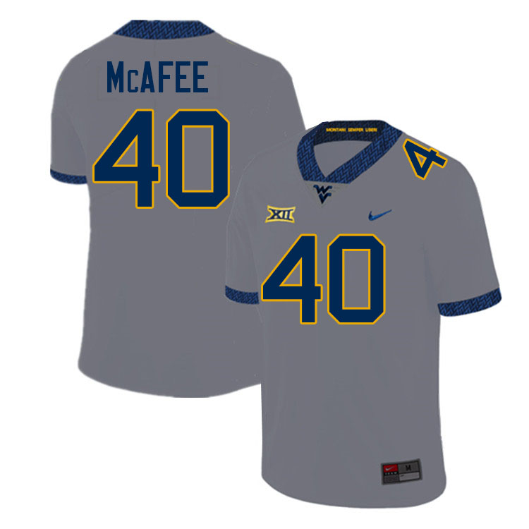 Pat McAfee WVU Jersey,West Virginia Mountaineers #40 Pat McAfee Jersey Youth College-Grey